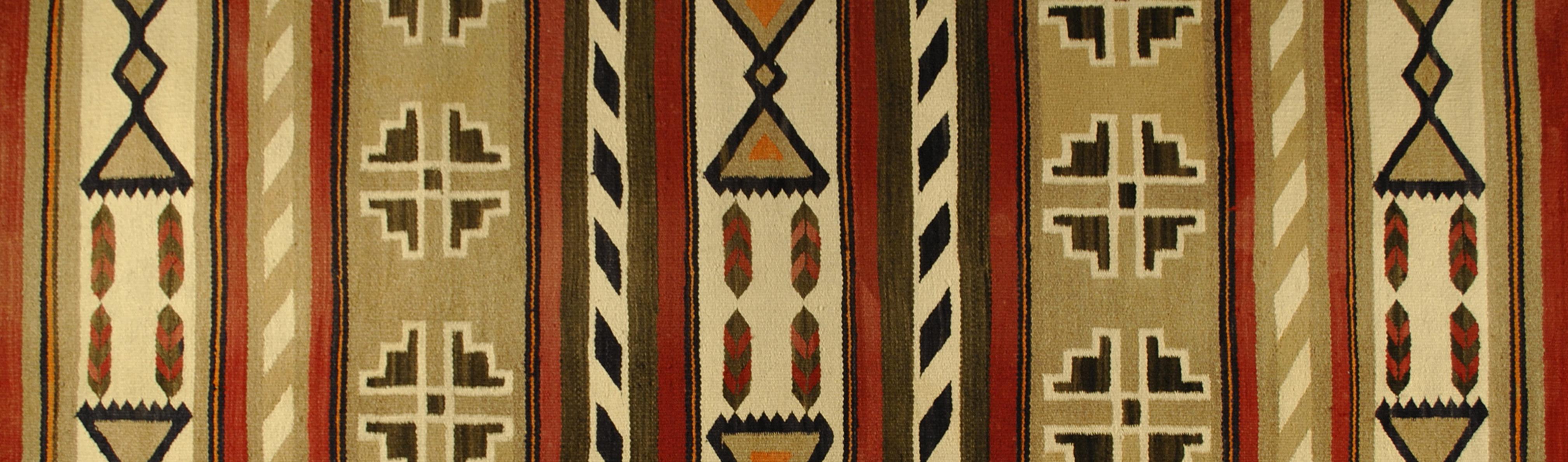 A woven Navajo textile